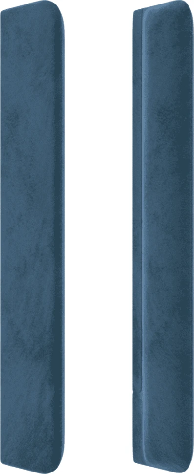 Galvūgalis su LED, tamsiai mėlynas, 93x16x118/128cm, aksomas