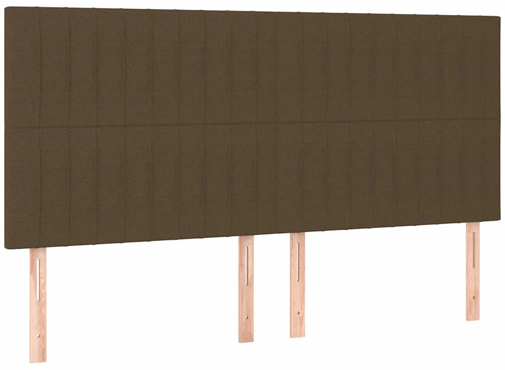 Galvūgalis su LED, tamsiai rudos spalvos, 180x5x118/128cm