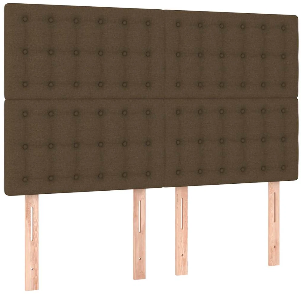 Galvūgalis su LED, tamsiai rudos spalvos, 144x5x118/128cm