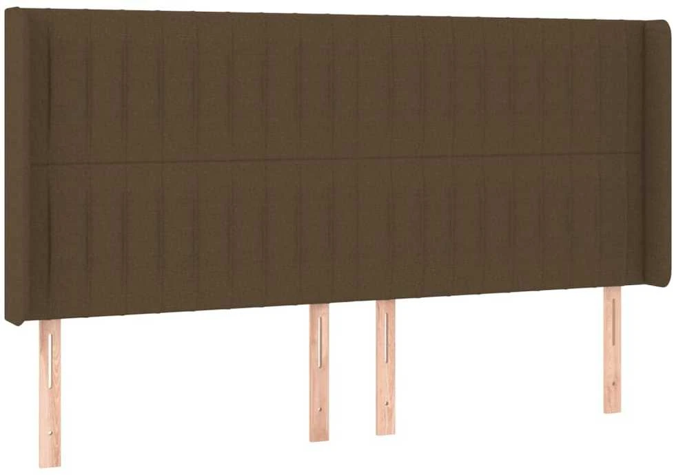 Galvūgalis su LED, tamsiai rudos spalvos, 163x16x118/128cm