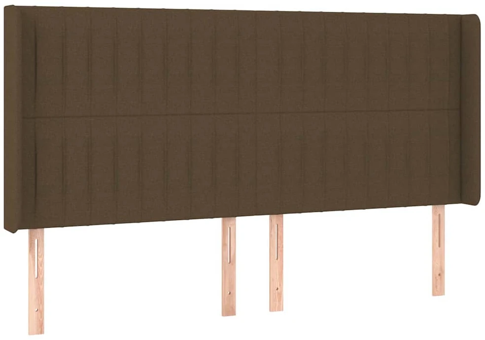 Galvūgalis su LED, tamsiai rudos spalvos, 183x16x118/128cm