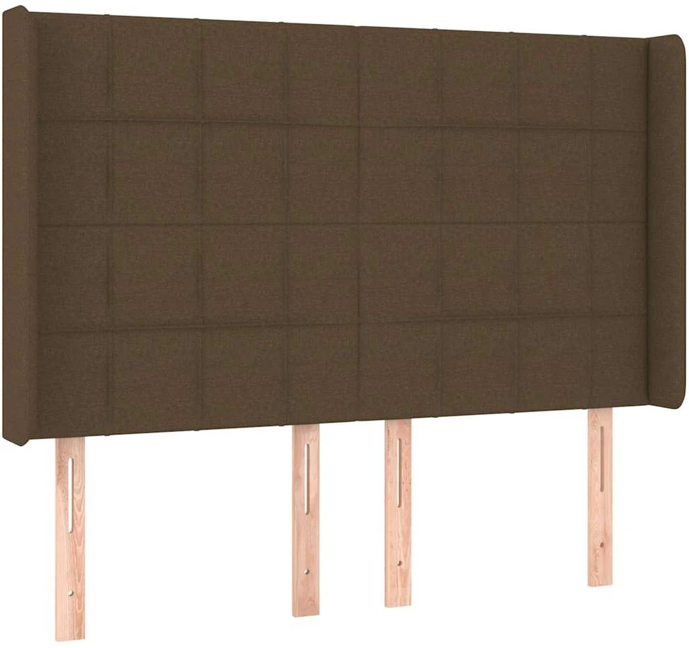 Galvūgalis su LED, tamsiai rudos spalvos, 147x16x118/128cm
