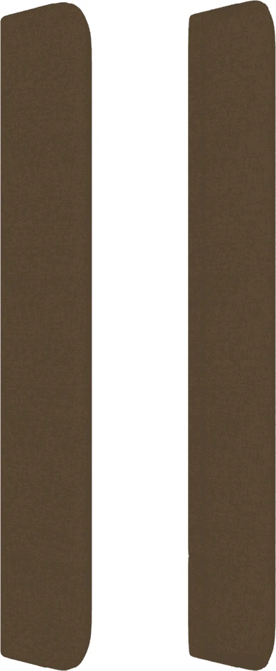 Galvūgalis su LED, tamsiai rudos spalvos, 93x16x118/128cm