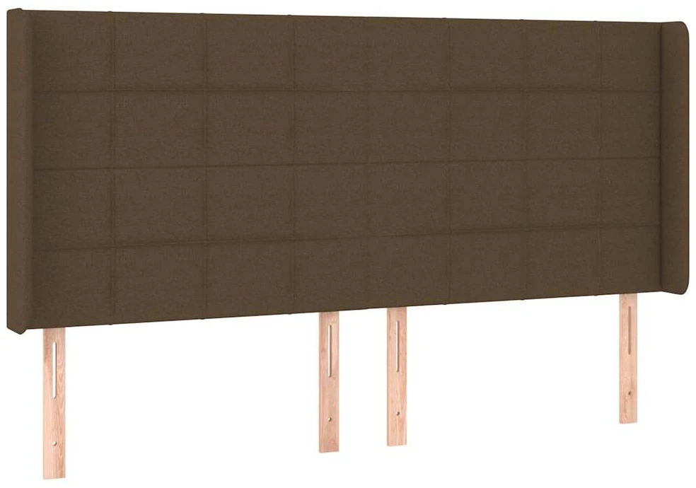 Galvūgalis su LED, tamsiai rudos spalvos, 203x16x118/128cm