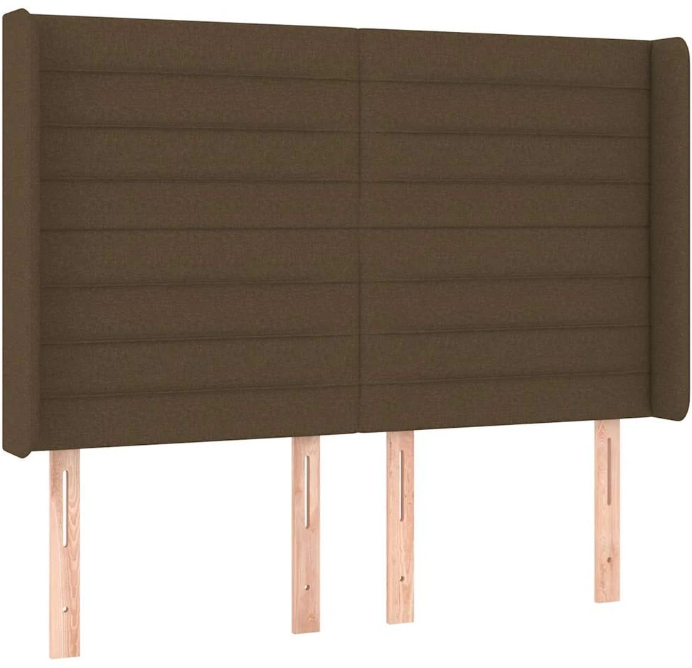 Galvūgalis su LED, tamsiai rudos spalvos, 147x16x118/128cm