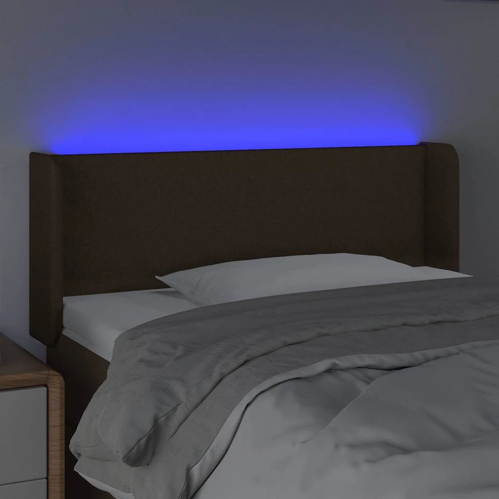 Galvūgalis su LED, tamsiai rudos spalvos, 93x16x78/88cm