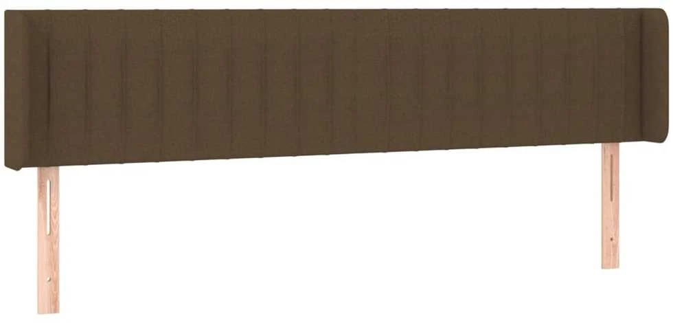 Galvūgalis su LED, tamsiai rudos spalvos, 203x16x78/88cm