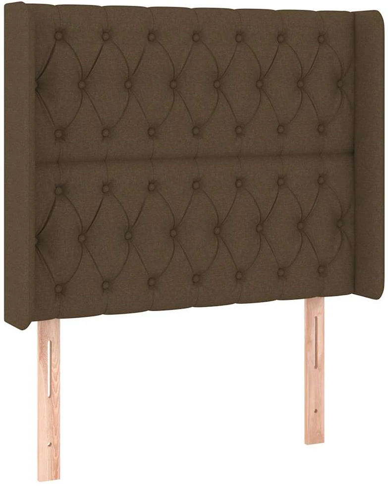 Galvūgalis su LED, tamsiai rudos spalvos, 93x16x118/128cm
