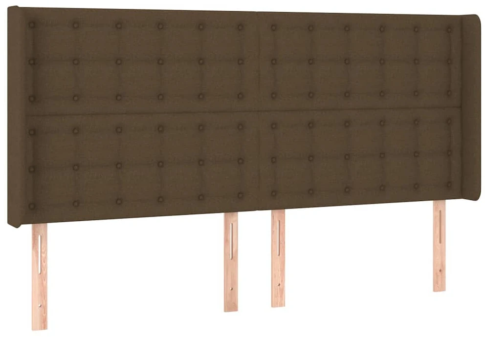 Galvūgalis su LED, tamsiai rudos spalvos, 203x16x118/128cm
