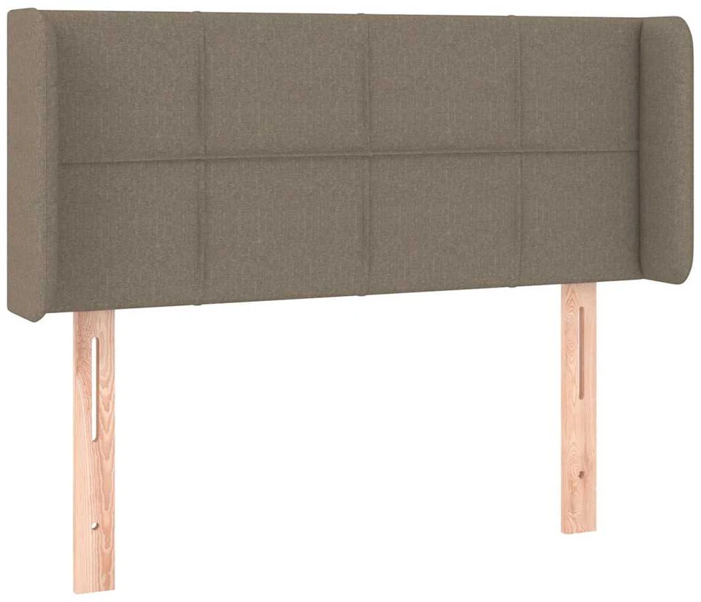 Galvūgalis su LED, taupe spalvos, 83x16x78/88cm, audinys
