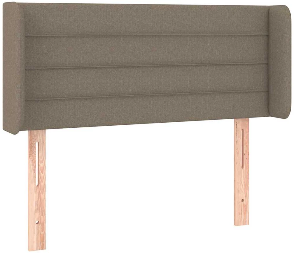 Galvūgalis su LED, taupe spalvos, 83x16x78/88cm, audinys