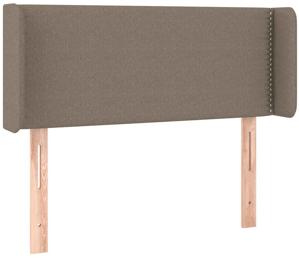 Galvūgalis su LED, taupe spalvos, 93x16x78/88cm, audinys
