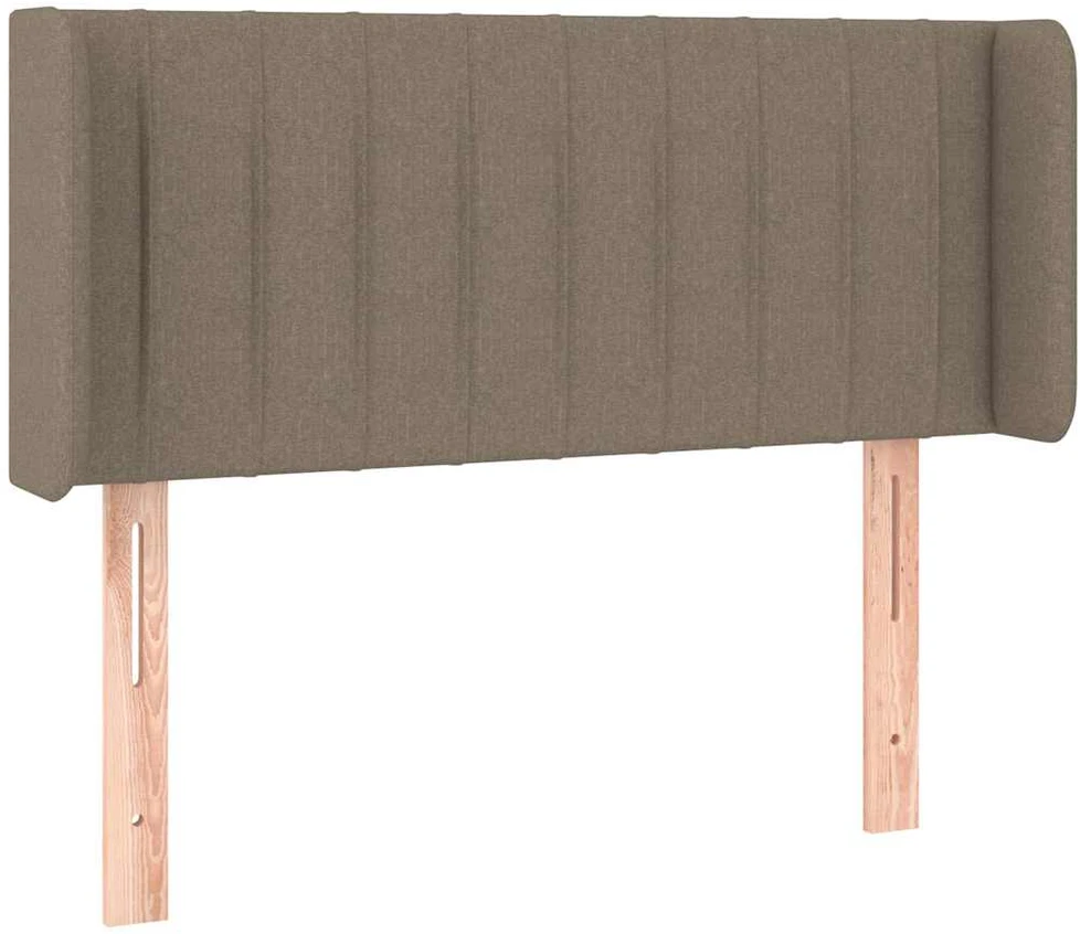 Galvūgalis su LED, taupe spalvos, 93x16x78/88cm, audinys