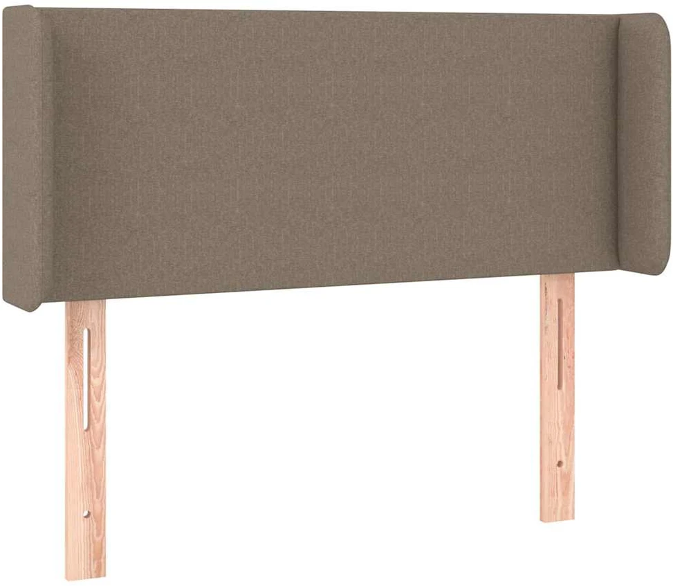 Galvūgalis su LED, taupe spalvos, 93x16x78/88cm, audinys