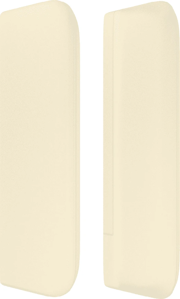 Galvūgalis su LED,kreminės spalvos,103x16x78/88cm, dirbtinė oda