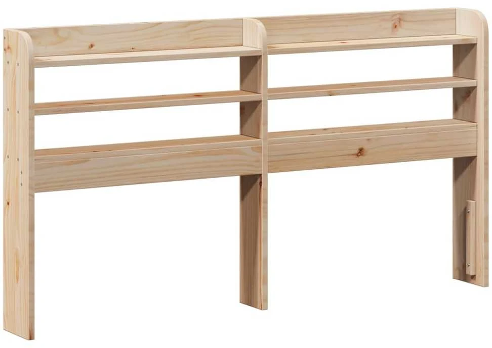 Galvūgalis su lentynomis, 150cm, pušies medienos masyvas