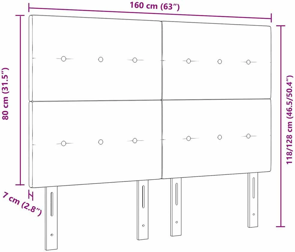 Galvūgalis Juodas 160 cm Aksomas