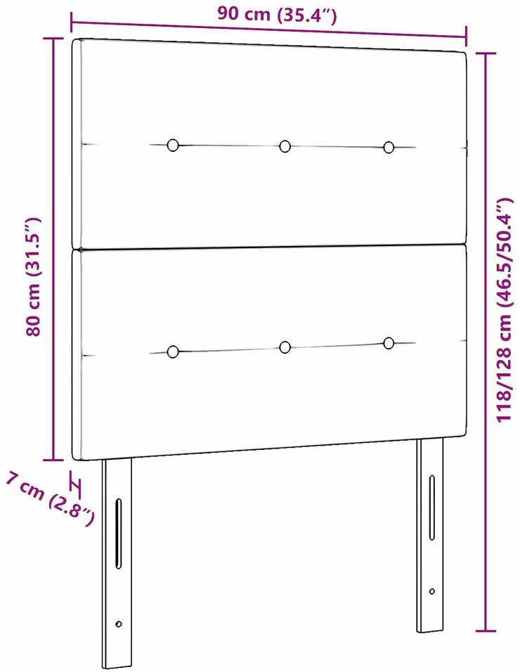 Galvūgalis Juodas 90 cm Aksomas