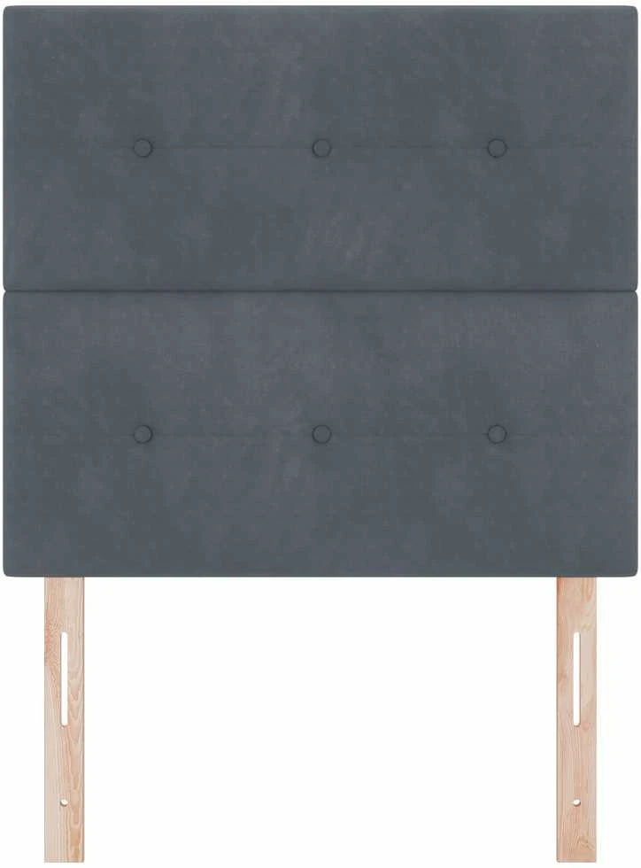 Galvūgalis Tamsiai pilka 90 cm Aksomas