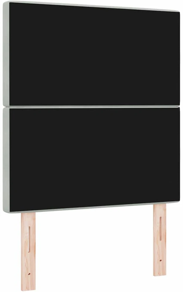 Galvūgalis Šviesiai pilka 80 cm Aksomas