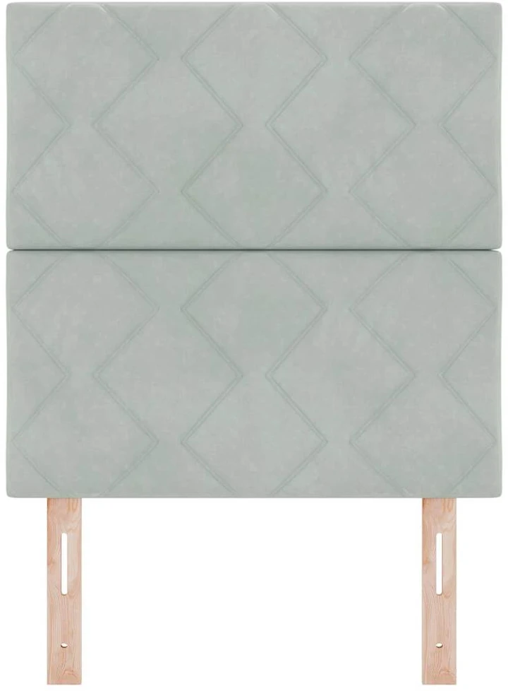 Galvūgalis Šviesiai pilka 80 cm Aksomas