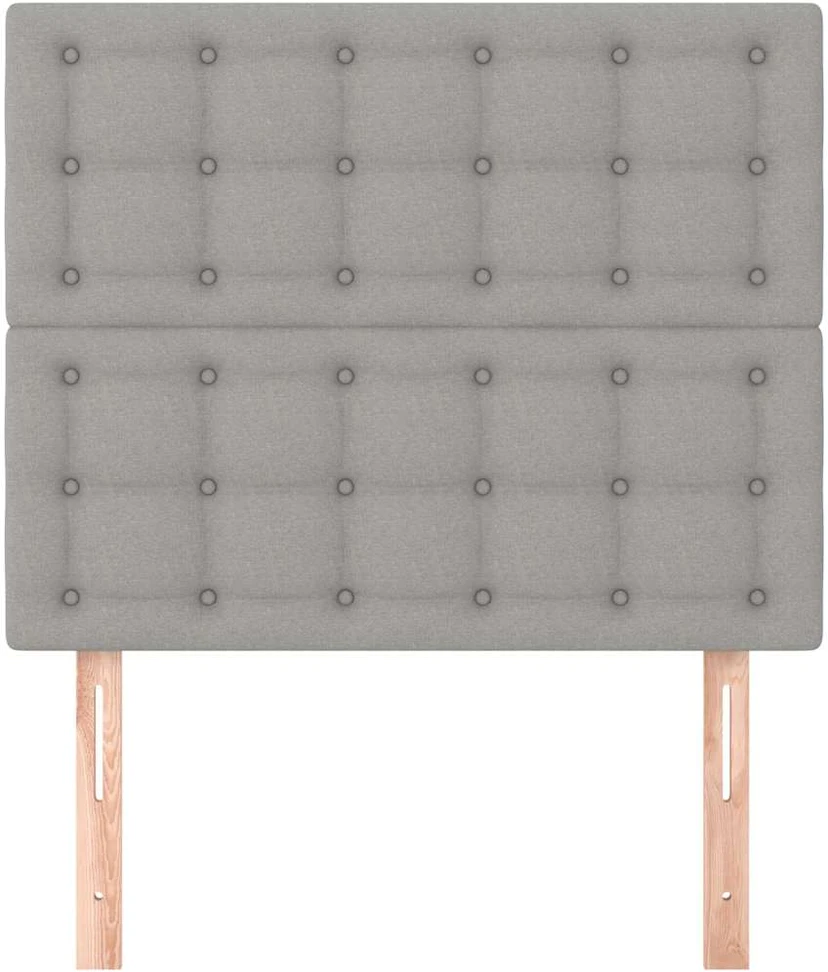 Galvūgalis, 2vnt.,šviesiai pilkos spalvos,100x5x78/88cm,audinys