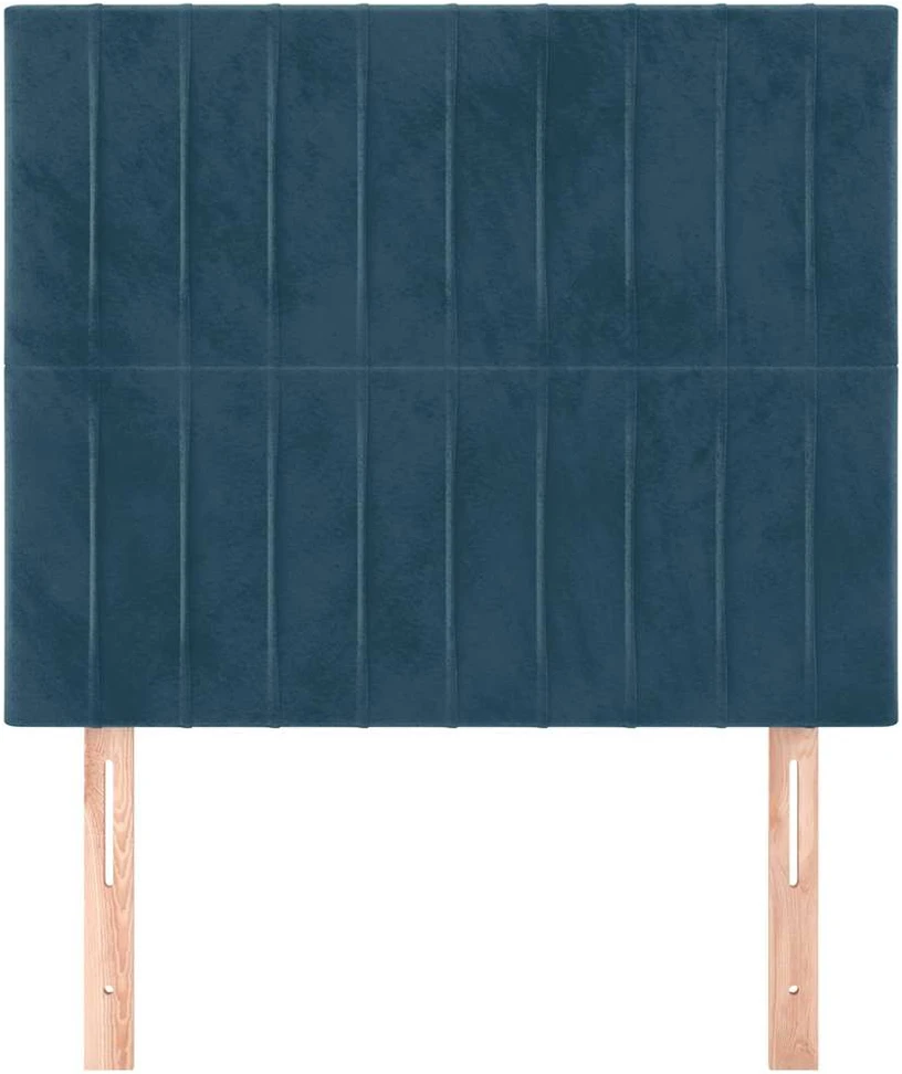 Galvūgalis, 2vnt.,tamsiai mėlynos spalvos,100x5x78/88cm,aksomas