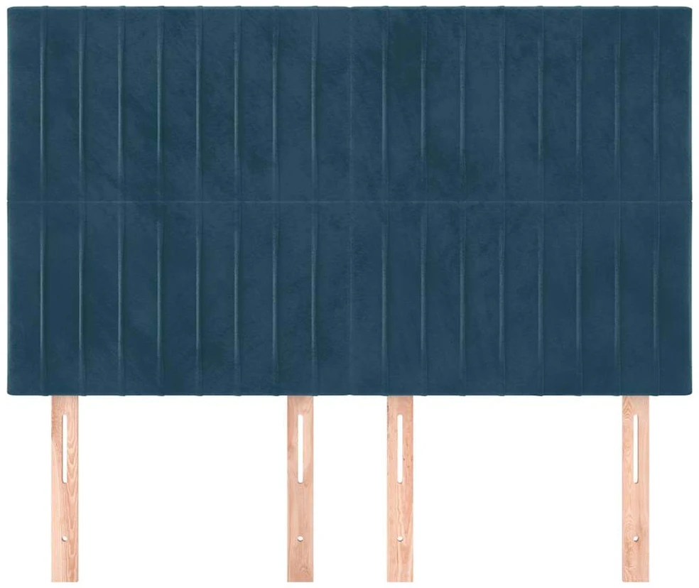Galvūgaliai, 4vnt., tamsiai mėlyni, 72x5x78/88cm, aksomas