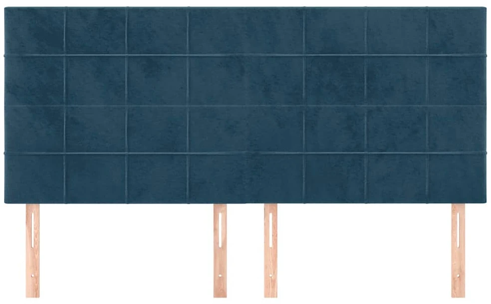 Galvūgalis, 4vnt.tamsiai mėlynos spalvos, 80x5x78/88cm, aksomas
