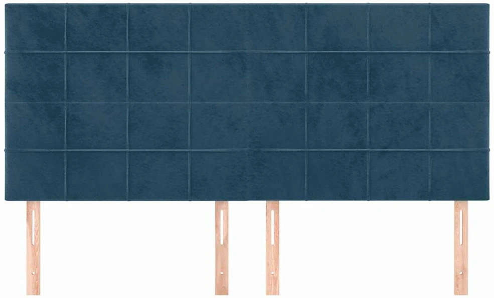 Galvūgalis, 4vnt.tamsiai mėlynos spalvos, 90x5x78/88cm, aksomas