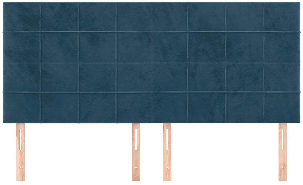 Galvūgalis, 4vnt.,tamsiai mėlynos spalvos,100x5x78/88cm,aksomas