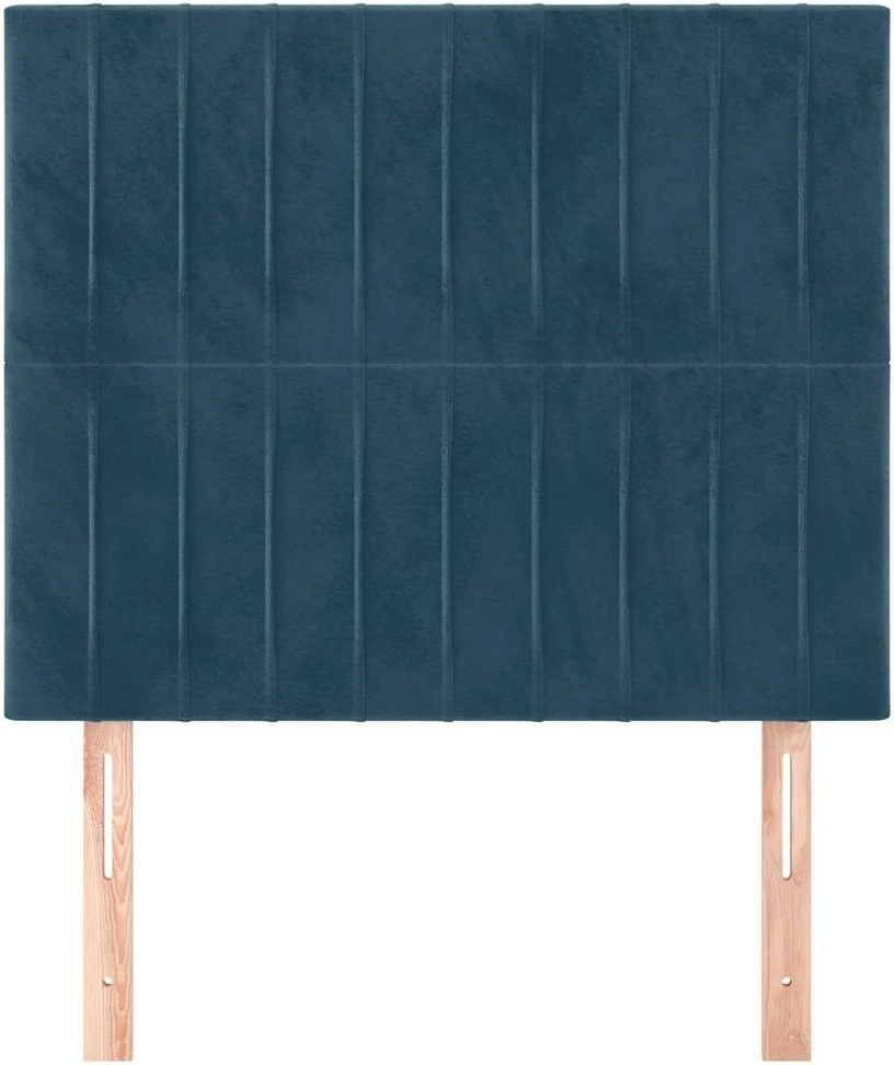 Galvūgalis, 2vnt.tamsiai mėlynos spalvos, 90x5x78/88cm, aksomas