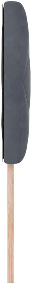 Galvūgalis Tamsiai pilka 90 cm Aksomas
