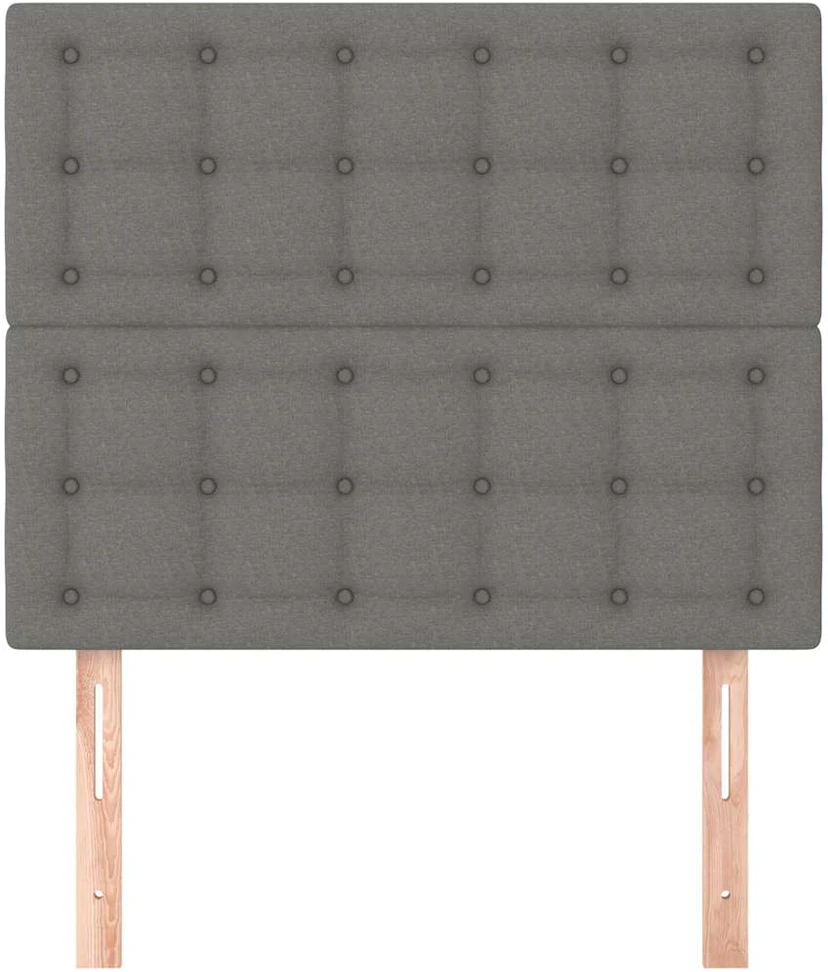 Galvūgalis, 2vnt.,tamsiai pilkos spalvos,100x5x78/88cm, audinys