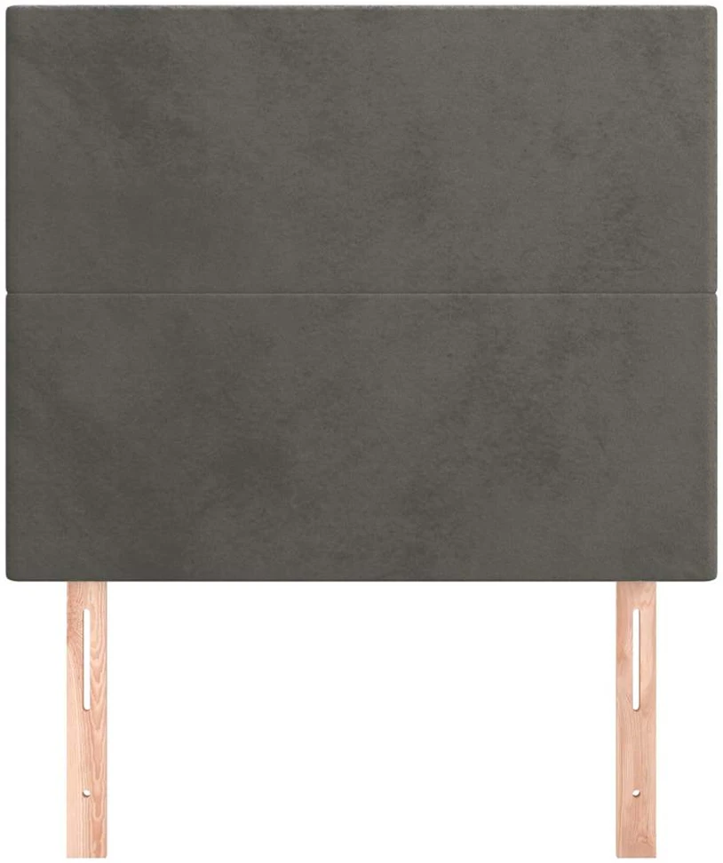 Galvūgalis, 2vnt.,tamsiai pilkos spalvos, 80x5x78/88cm, aksomas