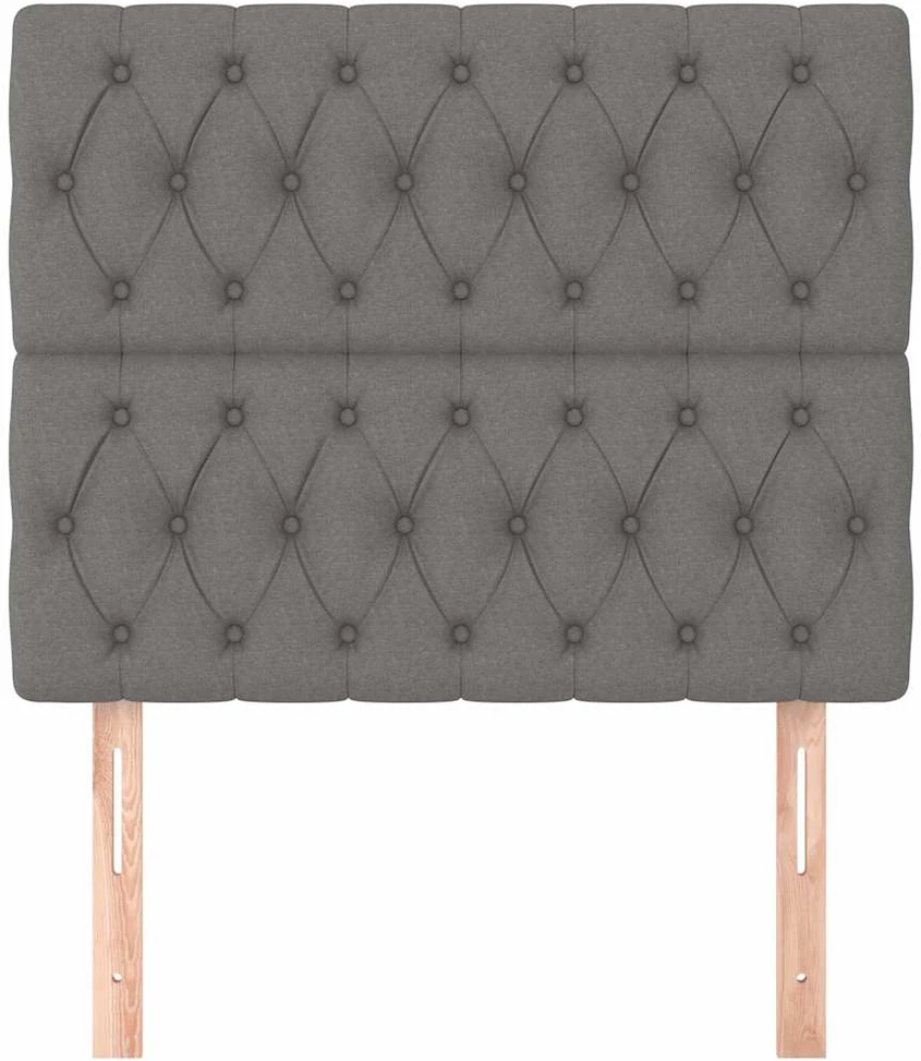 Galvūgalis, 2vnt.,tamsiai pilkos spalvos,90x7x78/88cm, audinys