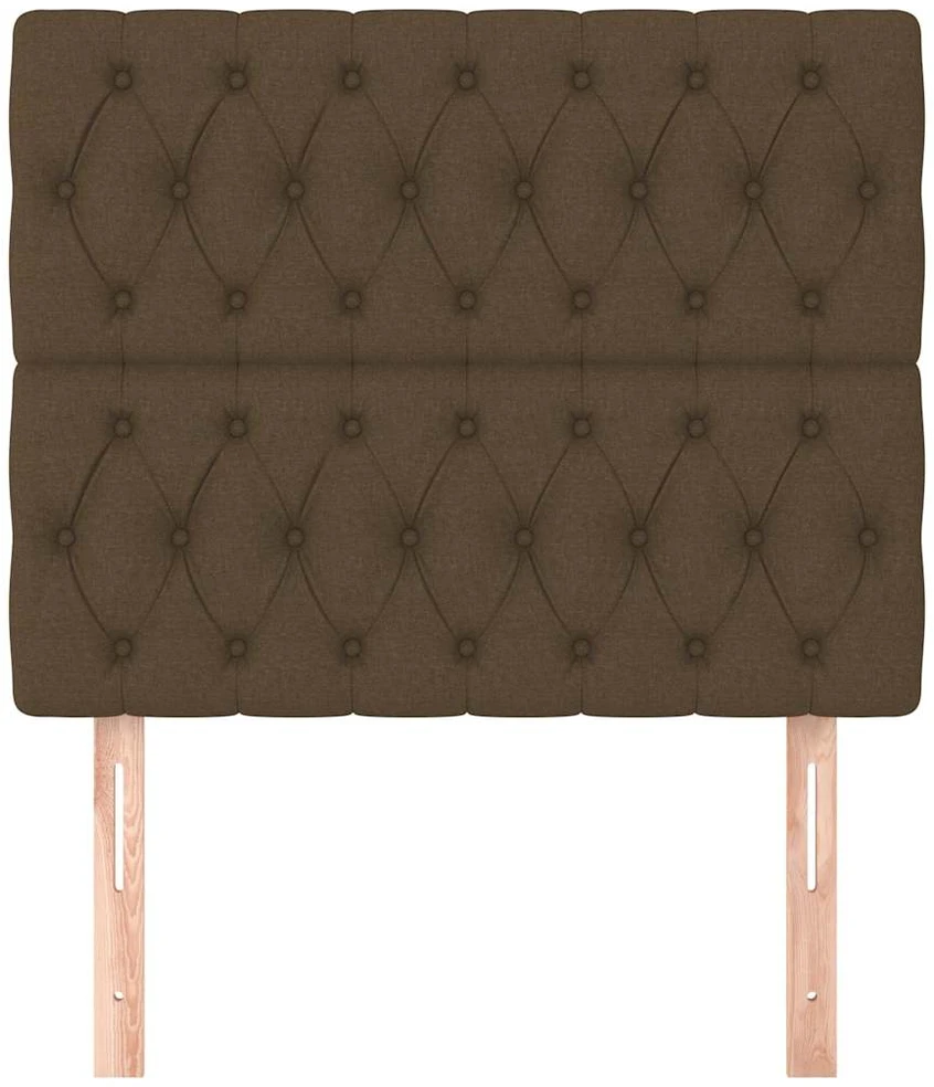 Galvūgalis, 2vnt., tamsiai rudos spalvos, 100x7x78/88cm,audinys