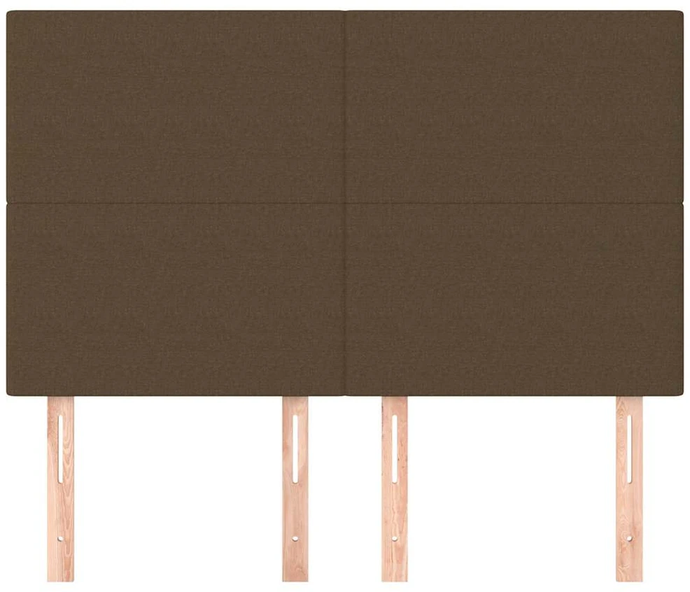 Galvūgaliai, 4vnt., tamsiai rudi, 72x5x78/88cm, audinys