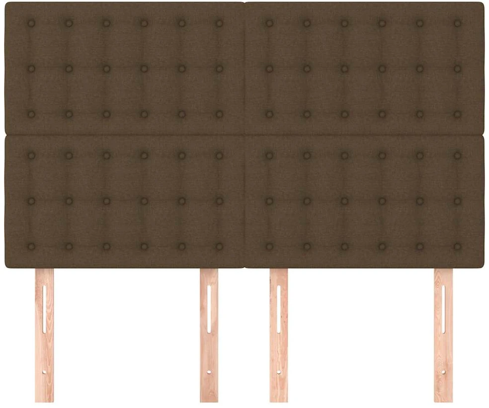 Galvūgaliai, 4vnt., tamsiai rudi, 72x5x78/88cm, audinys