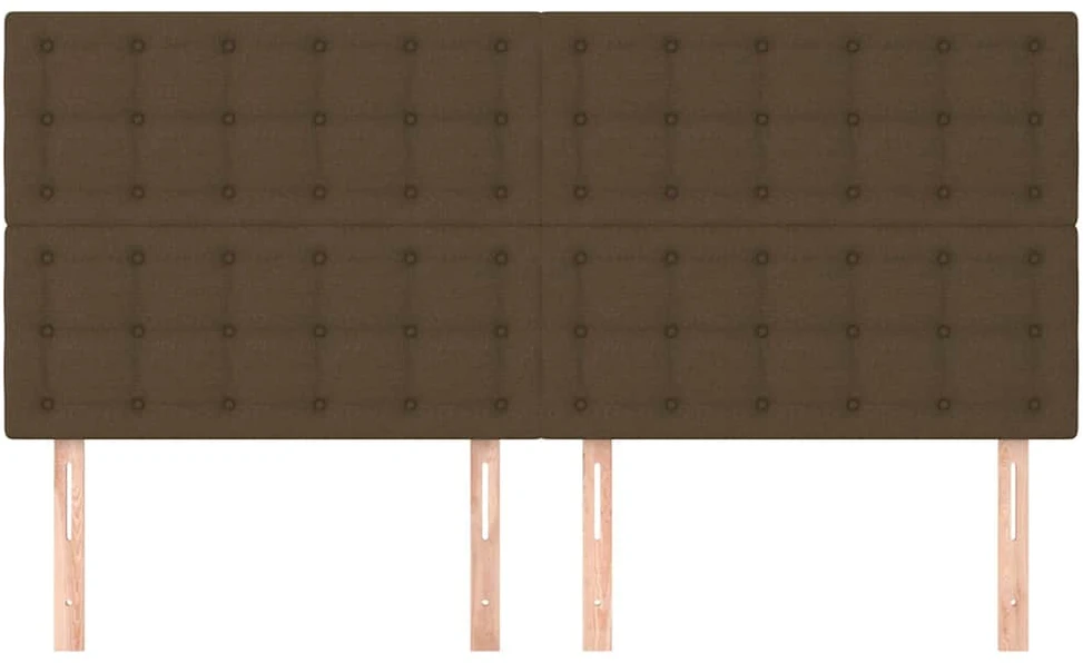 Galvūgalis, 4vnt., tamsiai rudos spalvos, 80x5x78/88cm, audinys
