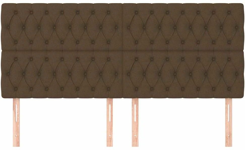 Galvūgalis, 4vnt., tamsiai rudos spalvos, 90x7x78/88cm, audinys