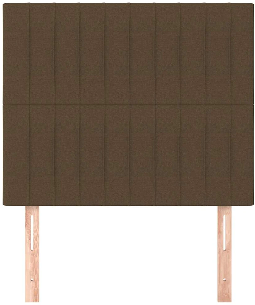 Galvūgalis, 2vnt., tamsiai rudos spalvos, 80x5x78/88cm, audinys