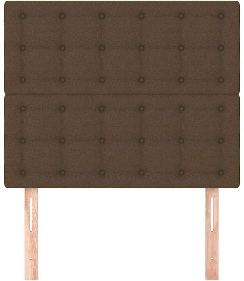 Galvūgalis, 2vnt., tamsiai rudos spalvos, 80x5x78/88cm, audinys