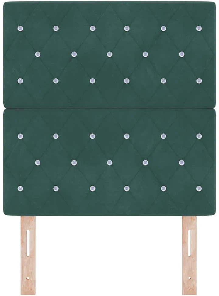 Galvūgalis Tamsiai žalia 80 cm Aksomas