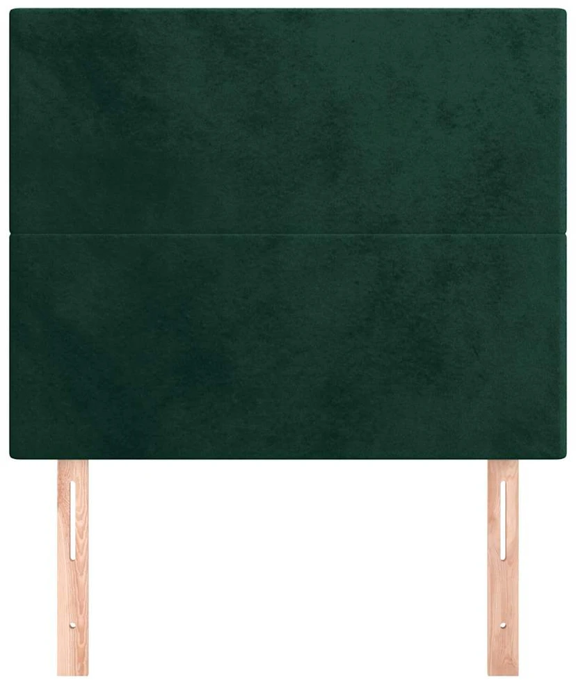 Galvūgalis, 2vnt.,tamsiai žalios spalvos, 90x5x78/88cm, aksomas
