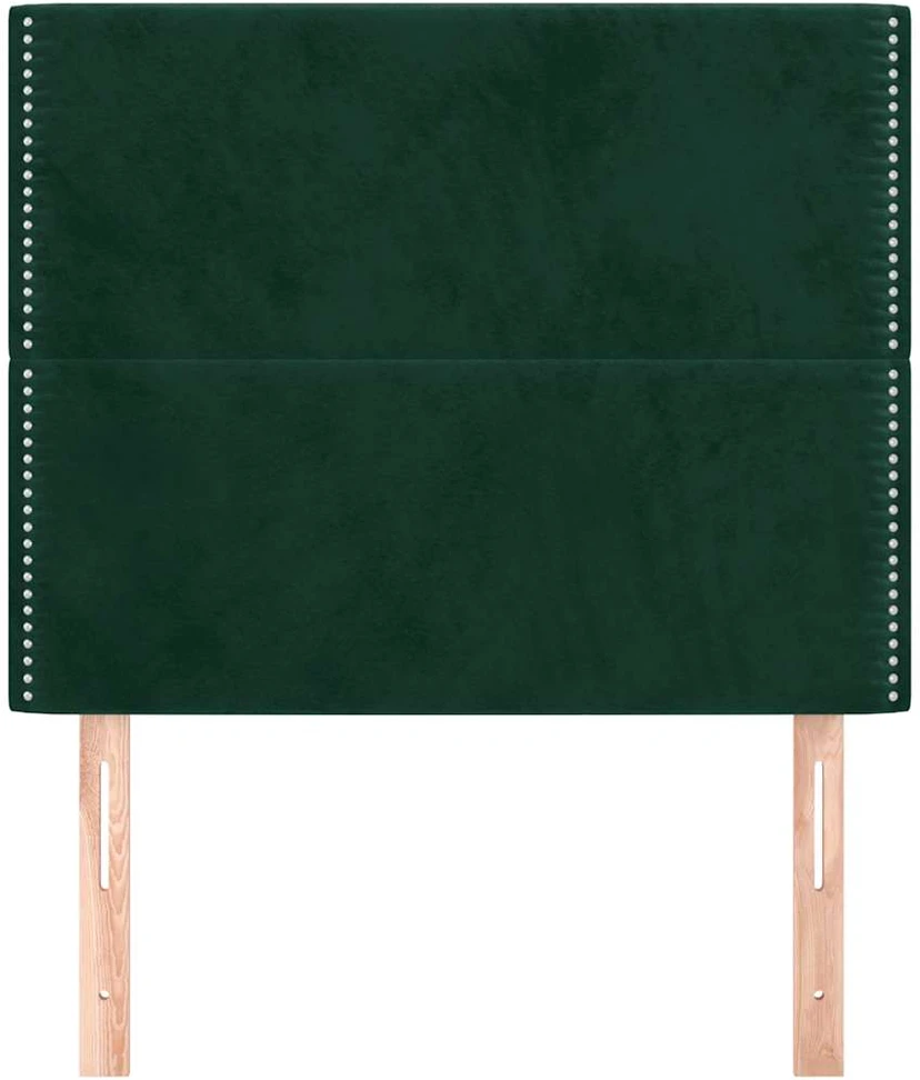 Galvūgalis, 2vnt.,tamsiai žalios spalvos, 90x5x78/88cm, aksomas