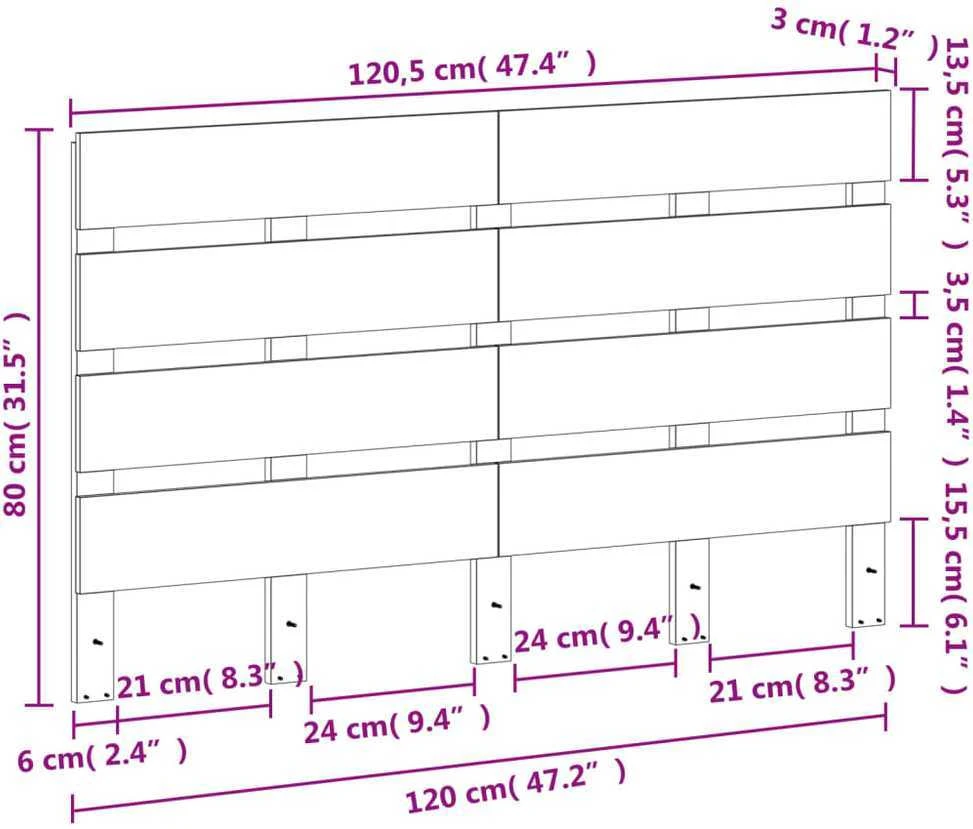 Galvūgalis, vaško rudos spalvos, 120cm, pušies medienos masyvas