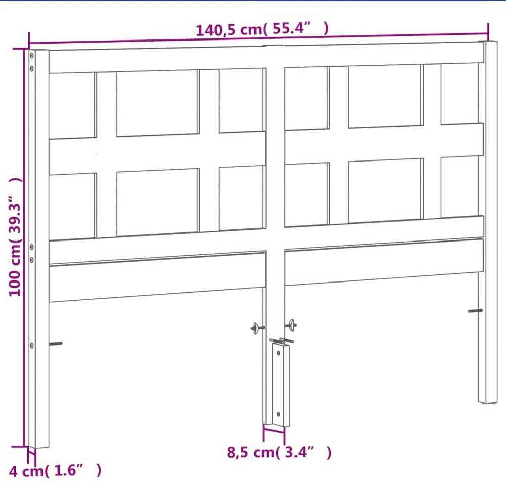 Galvūgalis, vaško rudos spalvos, 135cm, pušies medienos masyvas