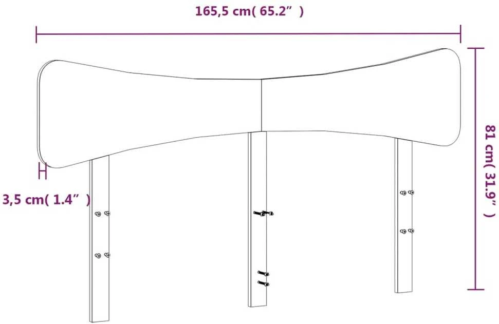 Galvūgalis, vaško rudos spalvos, 160cm, pušies medienos masyvas