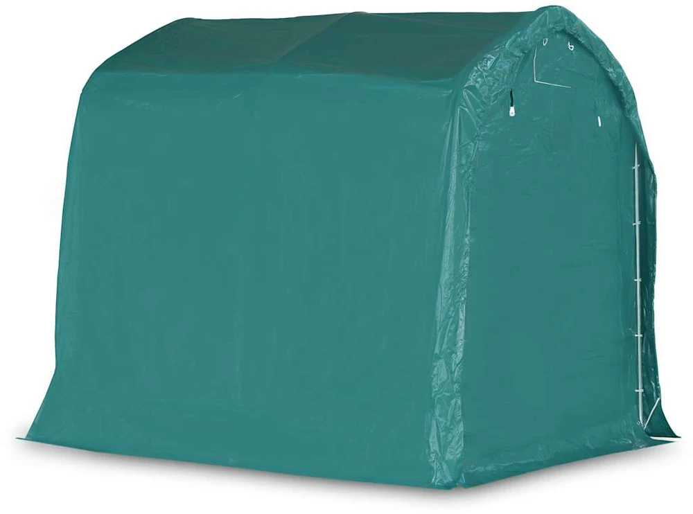 Garažas-palapinė, žalios spalvos, 2,4x2,4m, PVC (310024+310025)